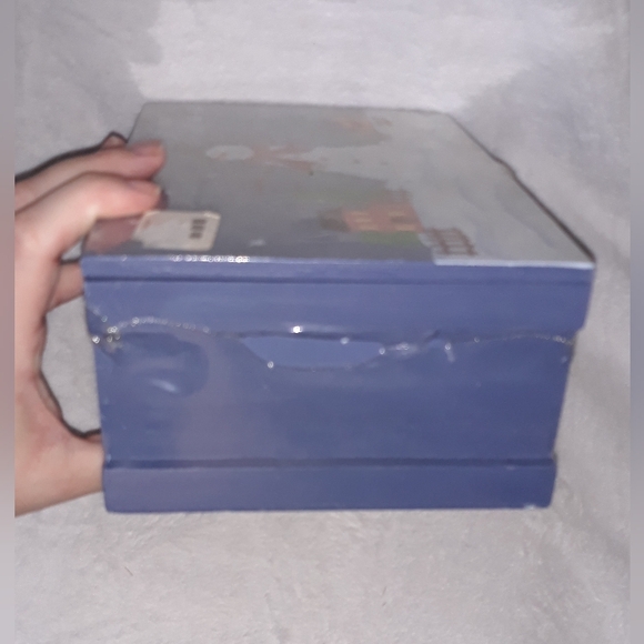 Vintage BUILD A SNOWMAN KIT IN WOOD BOX - Picture 4 of 10